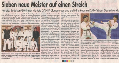 Sieben neue Meister auf einen Streich