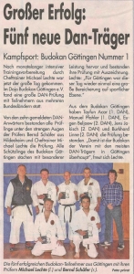 Großer Erfolg: Fünf neue DAN-Träger